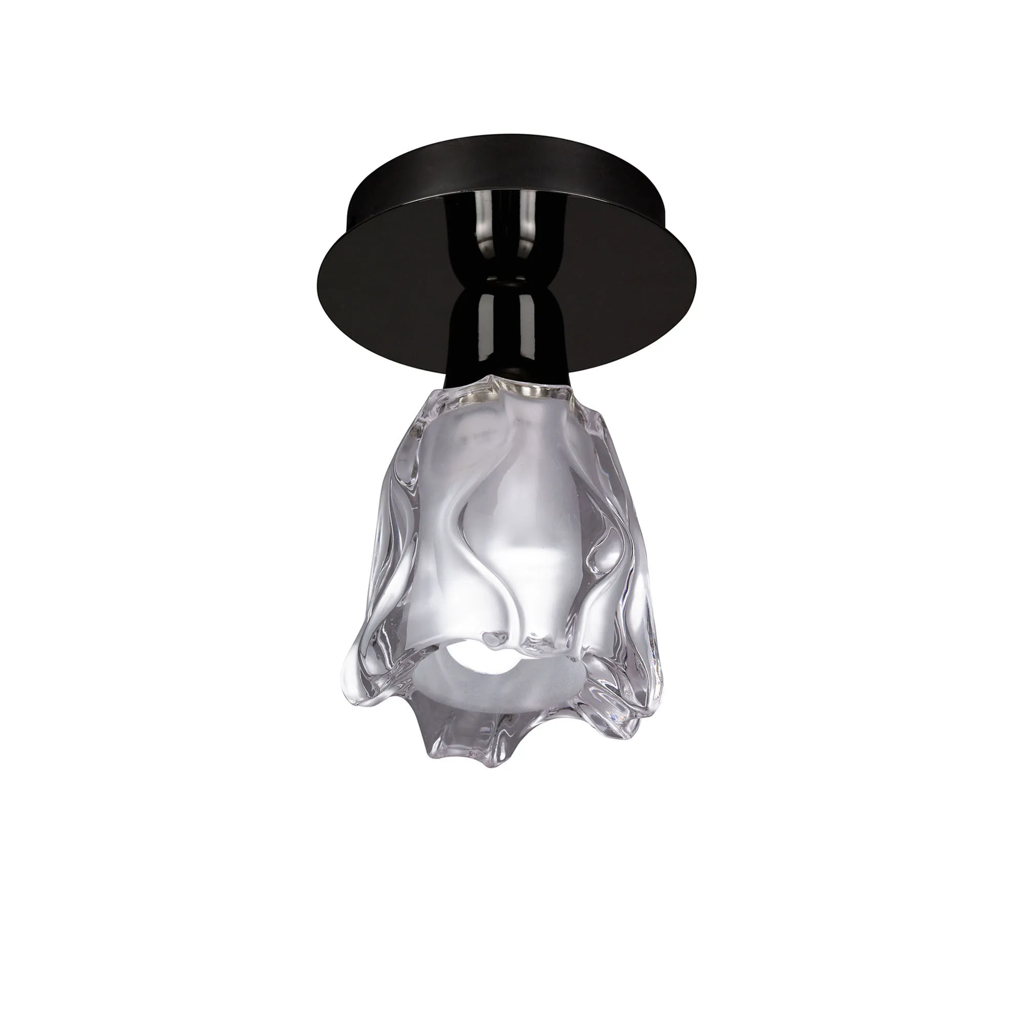 Amel Black Chrome Ceiling Lights Mantra Flush Fittings